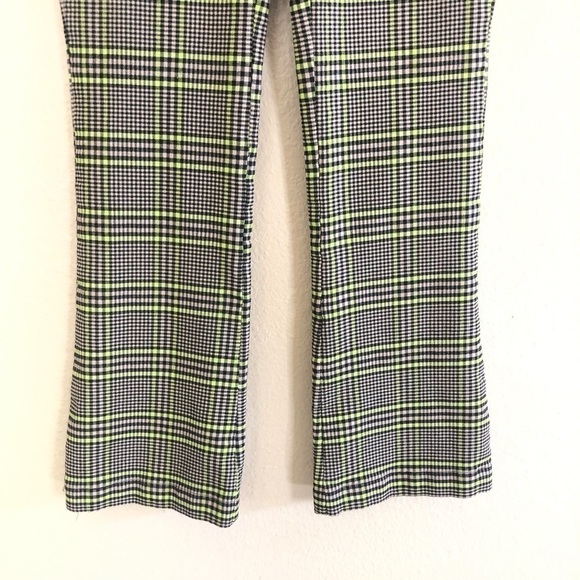 Urban Outfitters Plaid Slim Fit Flare Leg Pants Size US 0/UK 4 - Picture 5 of 15